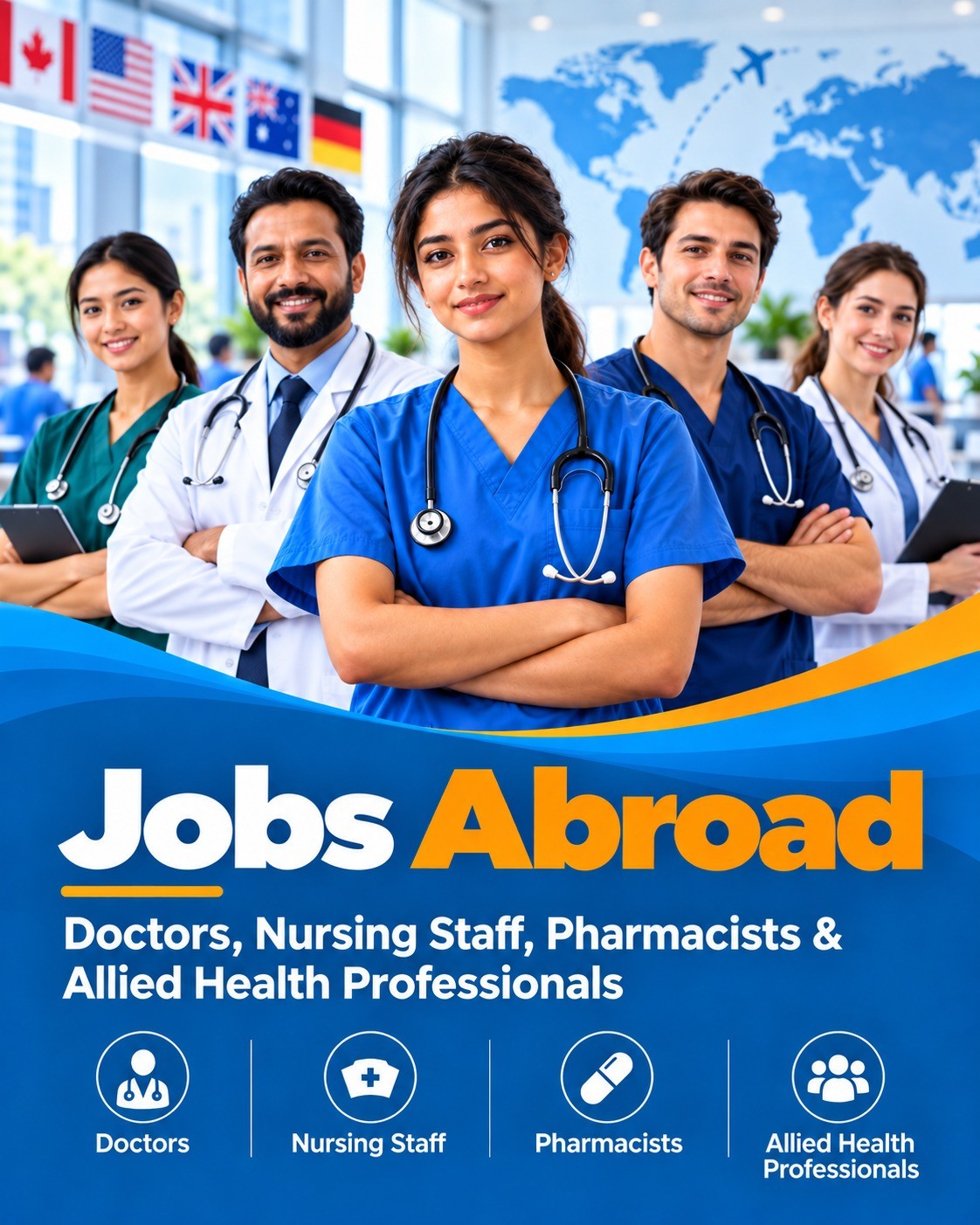 Jobs Abroad: Doctors, Nursing Staff, Pharmacists and Allied Health Professionals