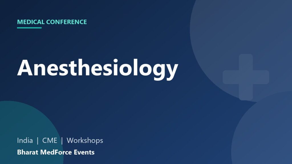 Anesthesiology conference